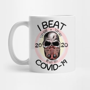 I Beat Covid Mug